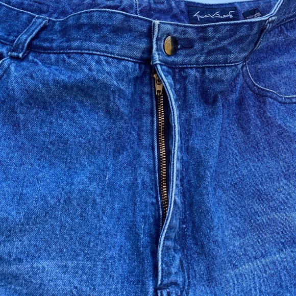 GLORIA VANDERBILT Mom Jeans Size 38 High Waist 38"W 28”I Medium Wash Vtg 80s 90s - Picture 8 of 12